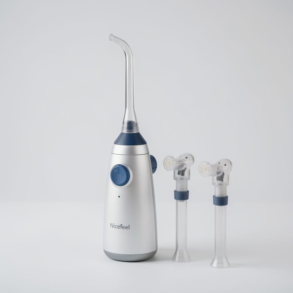 Nicefeel FC169 taşınabilir şarjlı oral irrigatör ve iki yedek başlık
